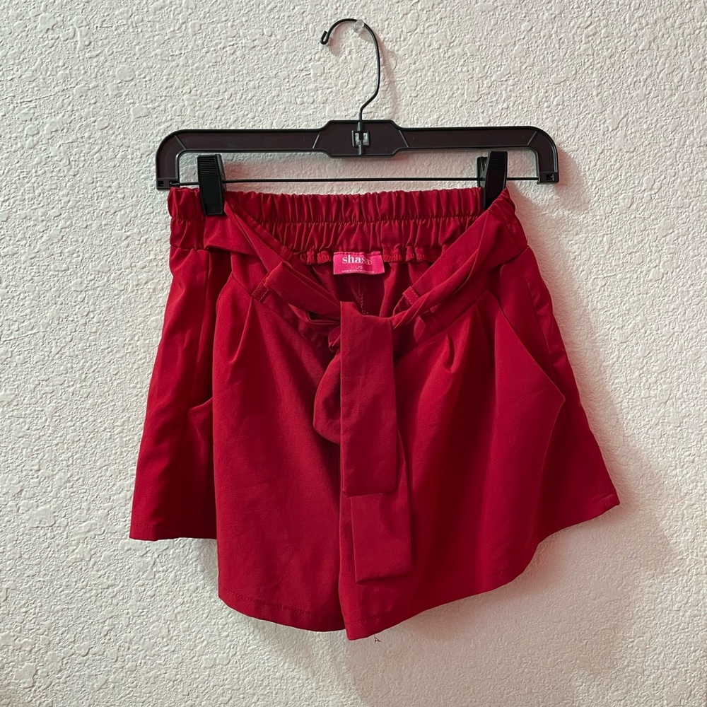 Red shorts